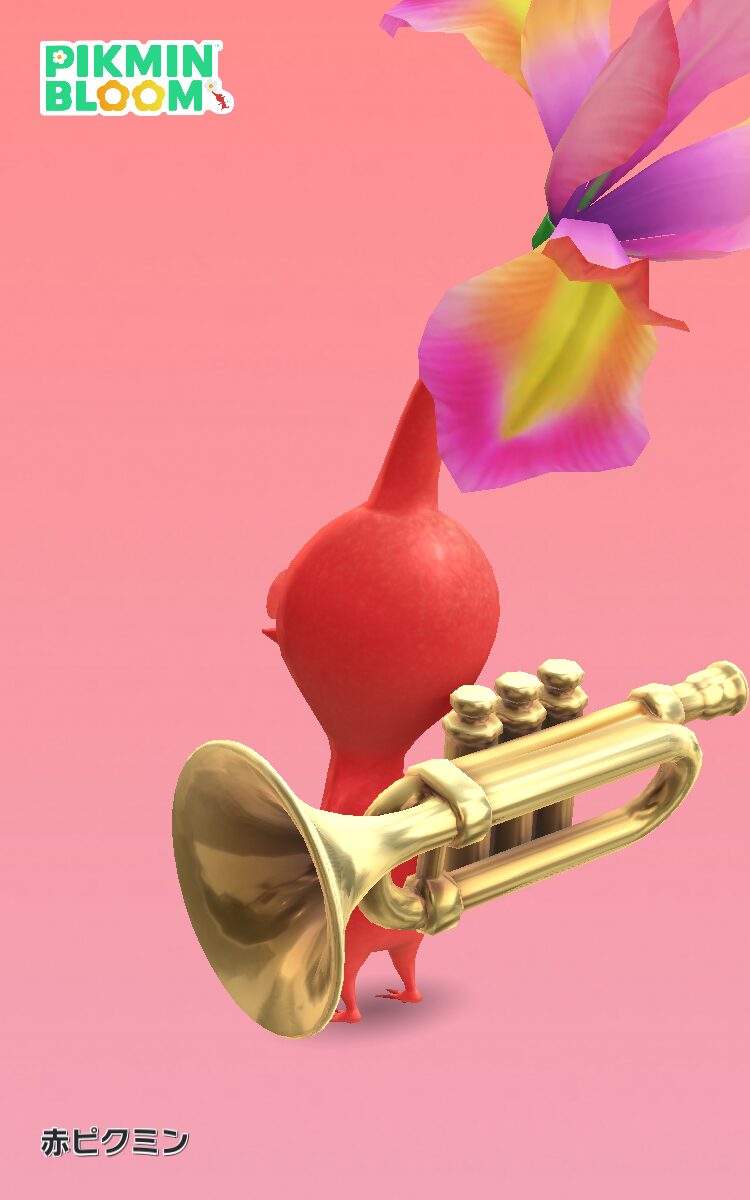 ミニチュア楽器デコ赤ピクミン