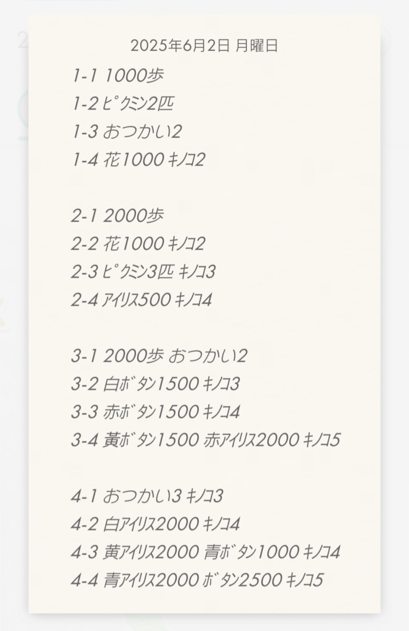 2025年5月のイベントのお題テキスト