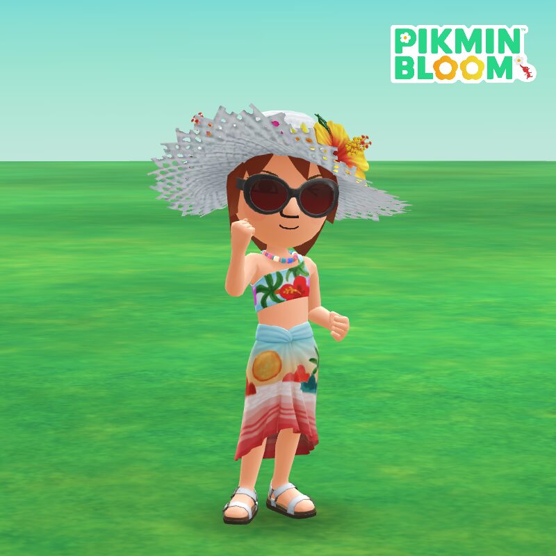 パレオを着たMii