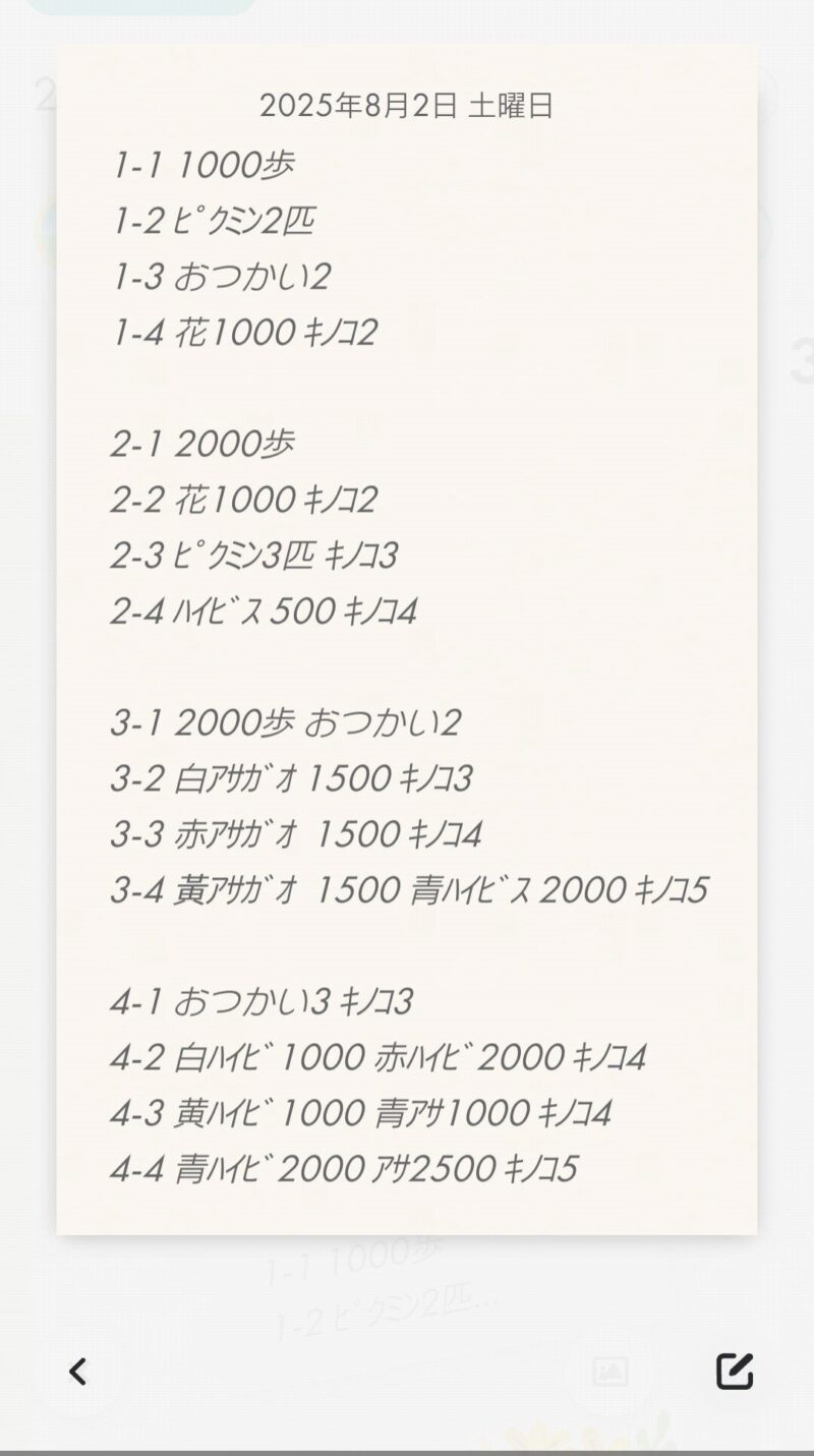 2025年8月のイベントのお題テキスト