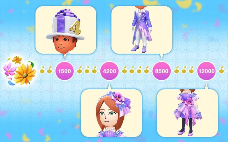 「カラフルフラワーを集めるお題」でもらえるリワード