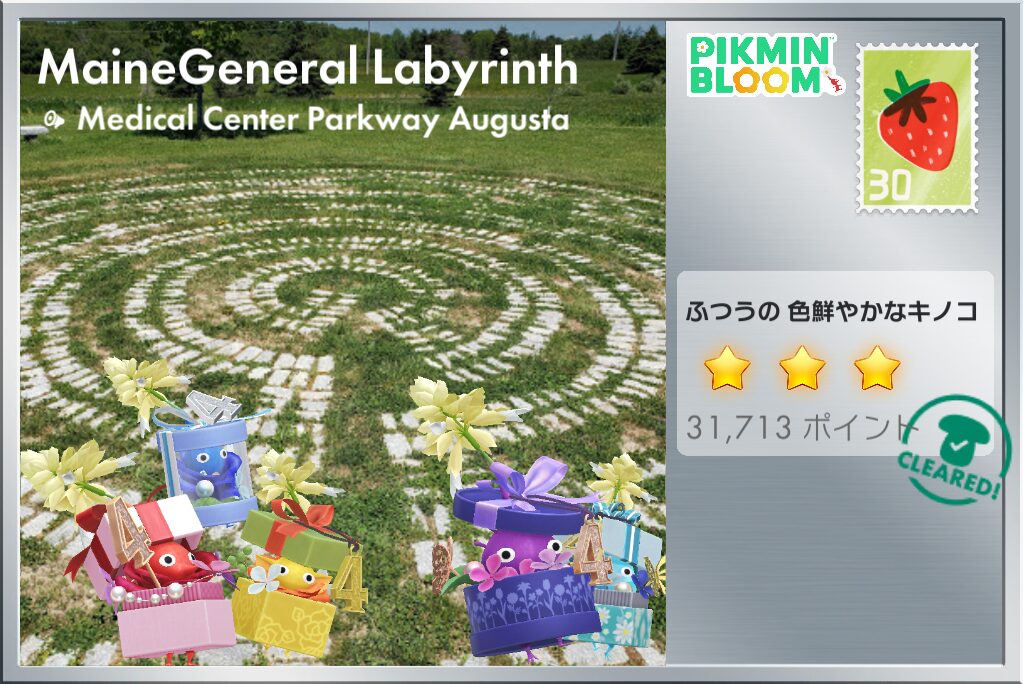 4周年フラワーボックスデコの紫ピクミンのポストカード