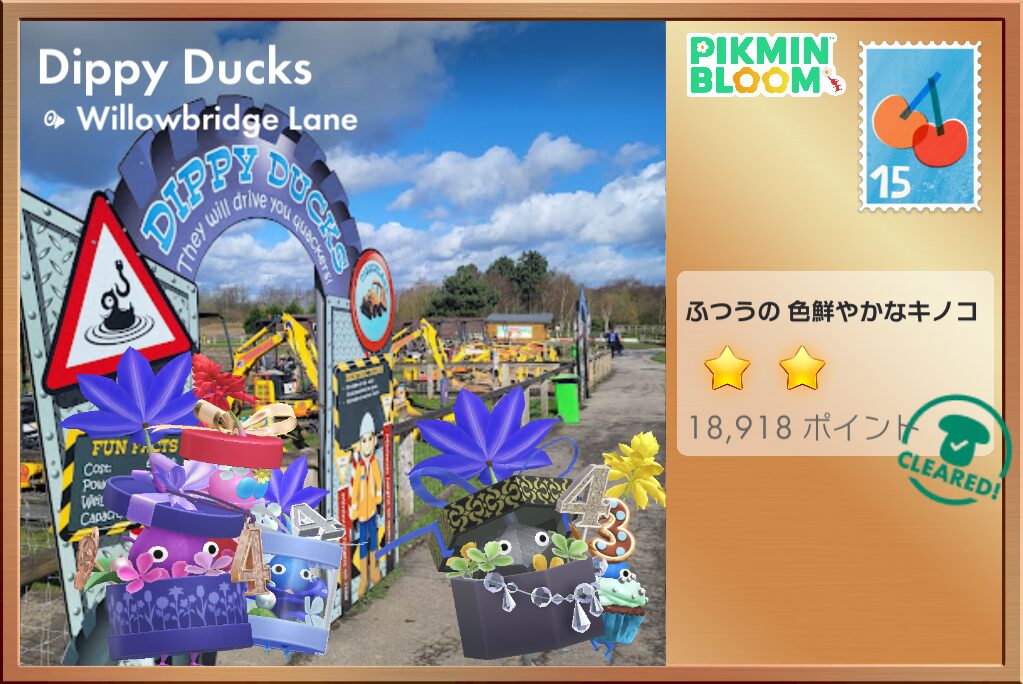 4周年フラワーボックスデコの岩ピクミンのポストカード