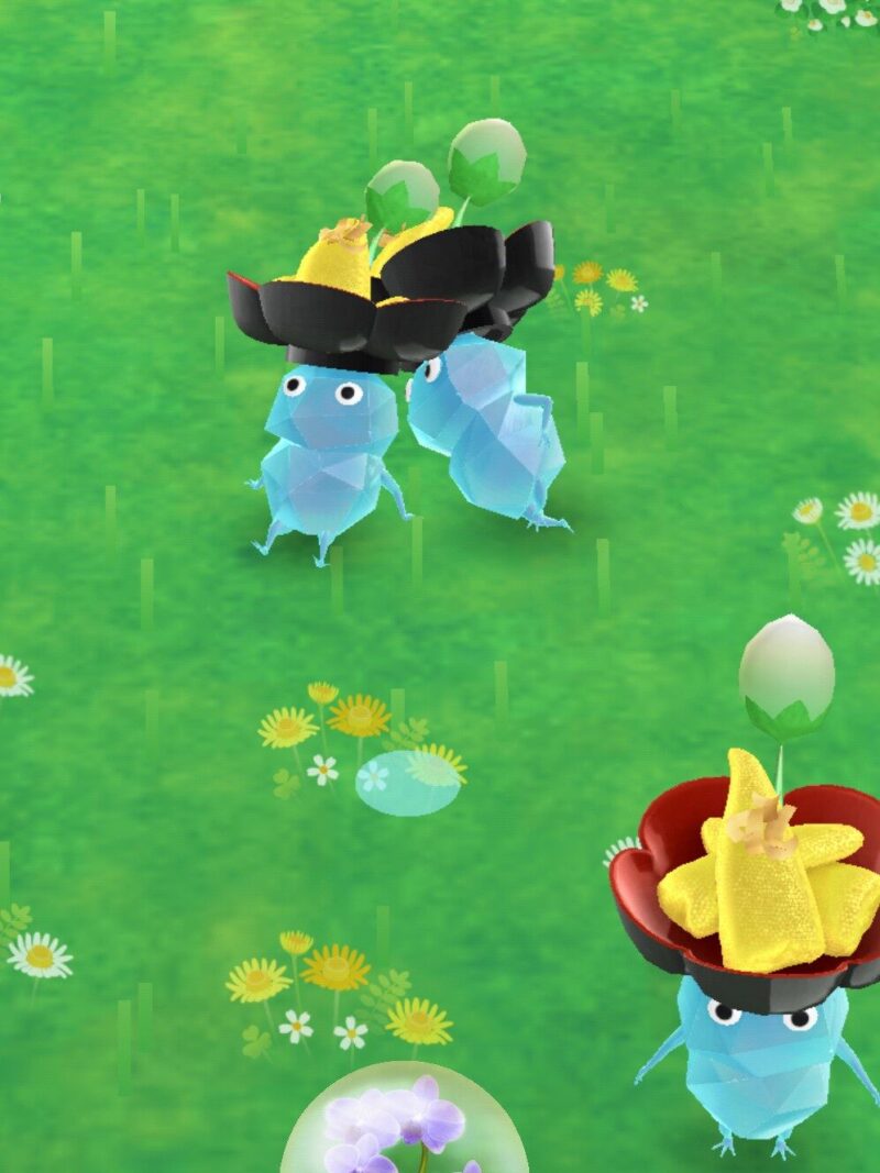 おせちデコ氷ピクミンのリラックスタイム