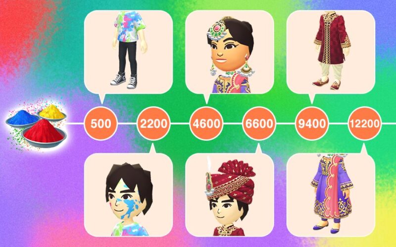 「カラフルな顔料を集めるお題」でもらえるリワード