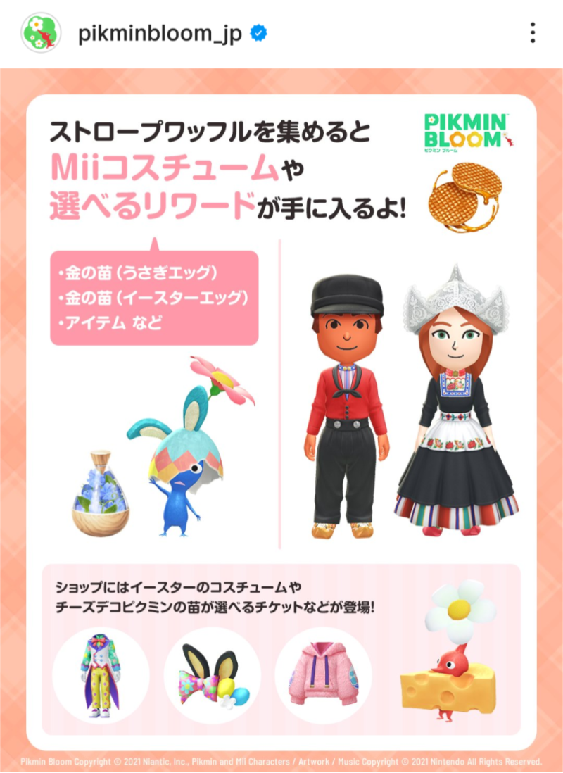 チューリップフェスティバルイベントでもらえるリワード