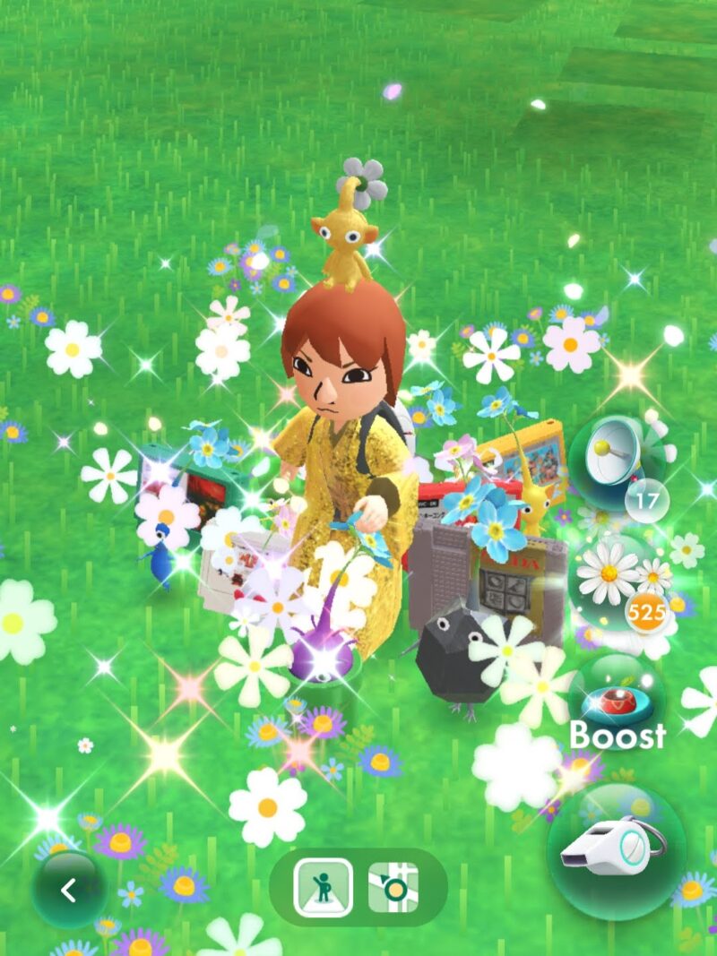少数精鋭のピクミンと花植え