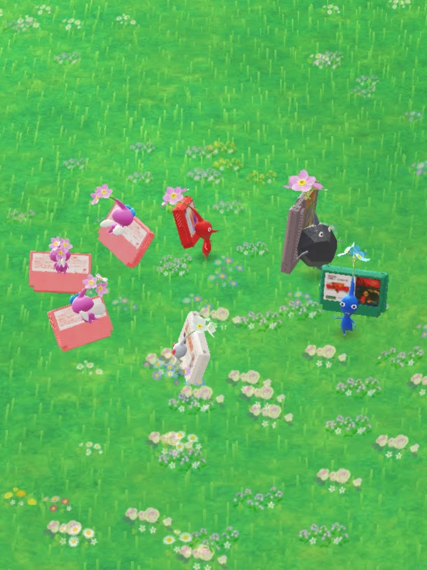 くるくる回るゲームカセットデコピクミン