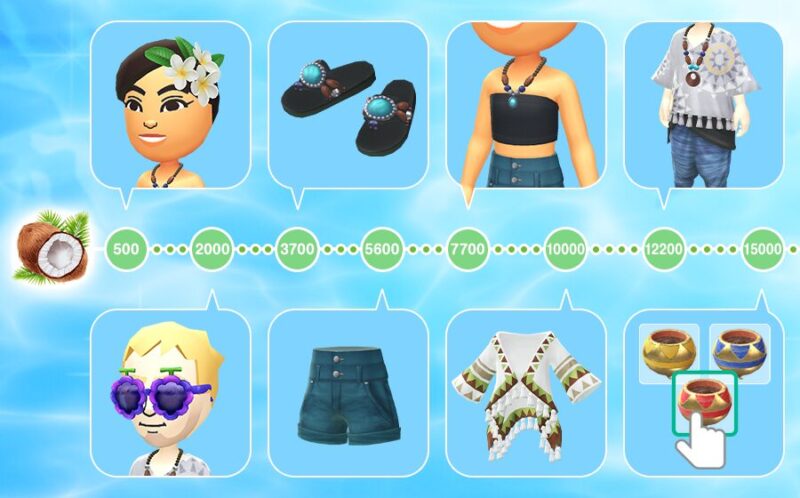 サマーバカンスイベント限定のMiiコスチューム