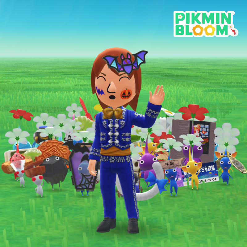 コウモリの髪飾りを付けたMii