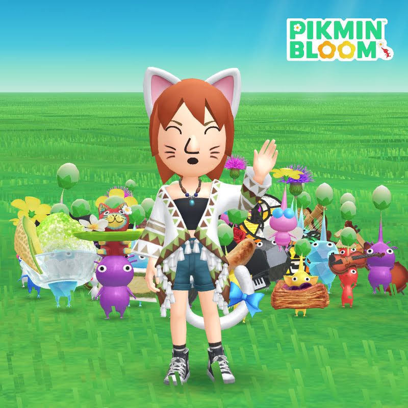 ねこの耳としっぽを付けたMii