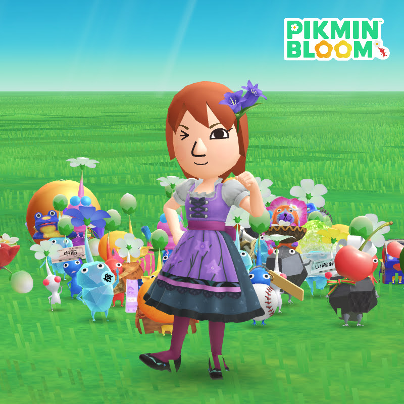 ディアドル風ドレスを着たMii